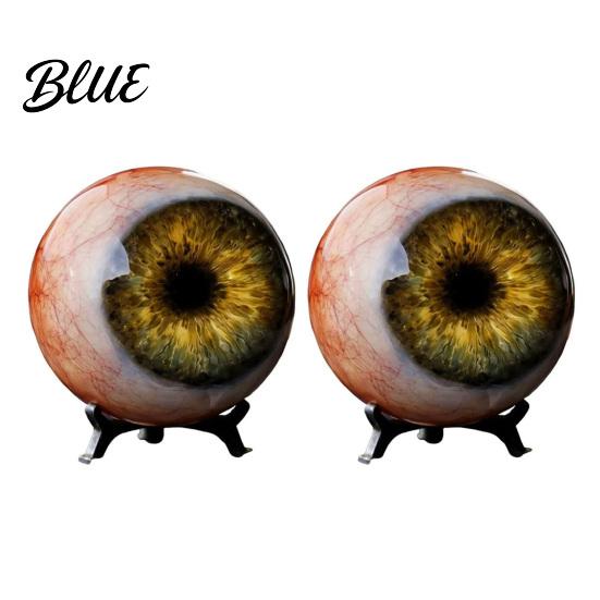 Sturdy Eyeball Sculpture Realistic Ornament Horror 3D Eye Gothic Scary Figurine Surrealistic for Haunted House Photo Booth Props Halloween Eve