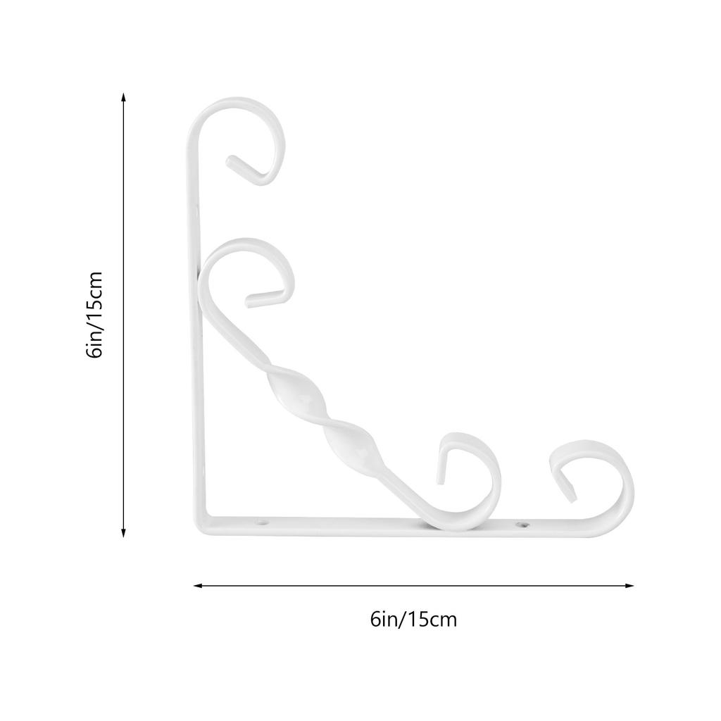 2Pcs Iron Art Flowerpot Stand Metal Plant Shelf for Home Office Balcony Garden Decor Space Saving Hanging Rack Bonsai Pot Holder
