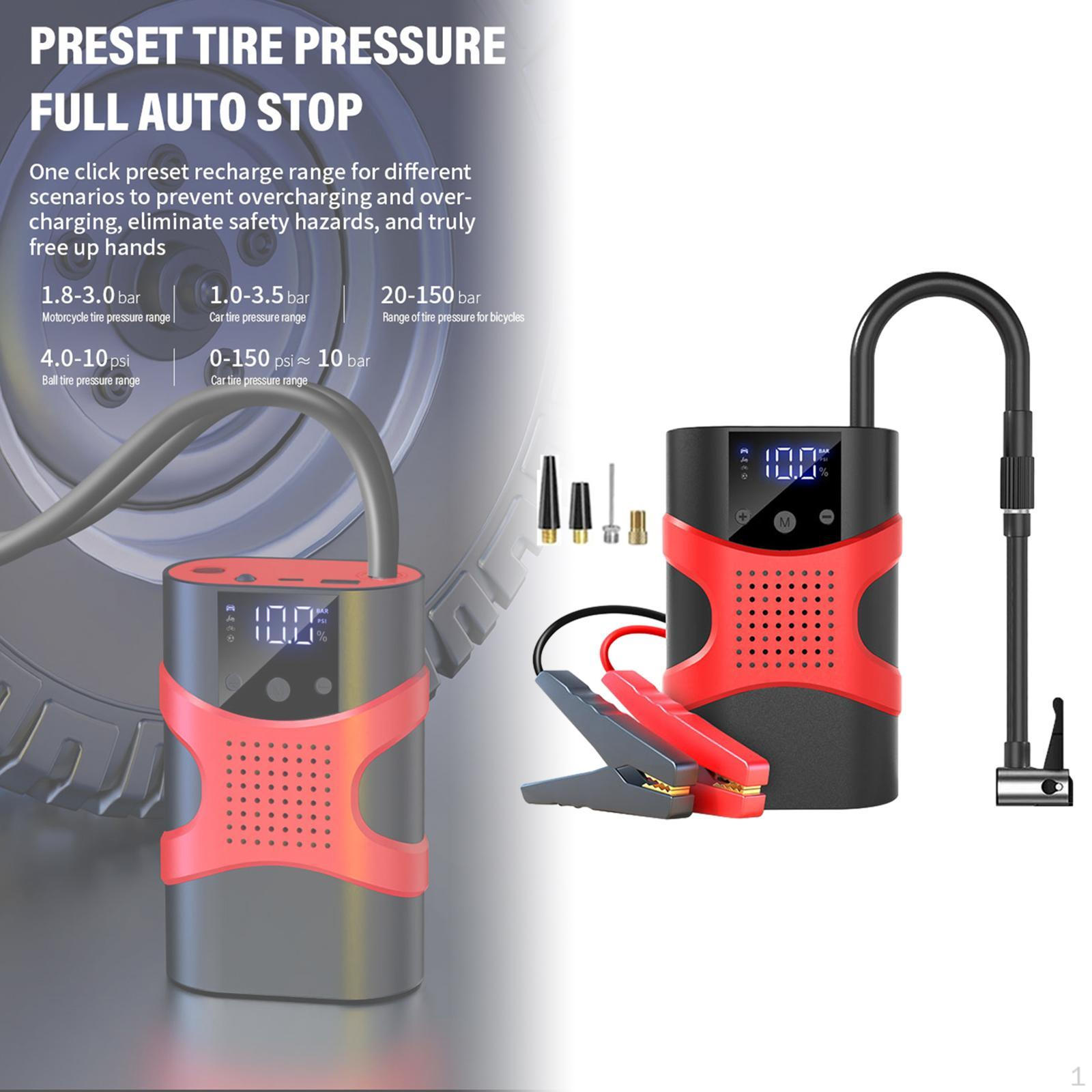 

Air Pump for Car Tires with Starter Versatile Automobile Motorcycle
