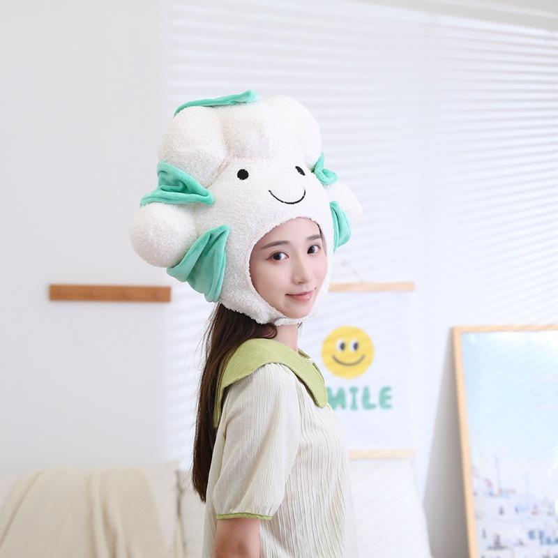 Cauliflower Headgear, Hat, Photo Props, Photo Props, Cartoon Headgear, Performance Props