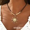 Design Retro Sonne Vielseitig Hochwertig Halskette Schmuckset