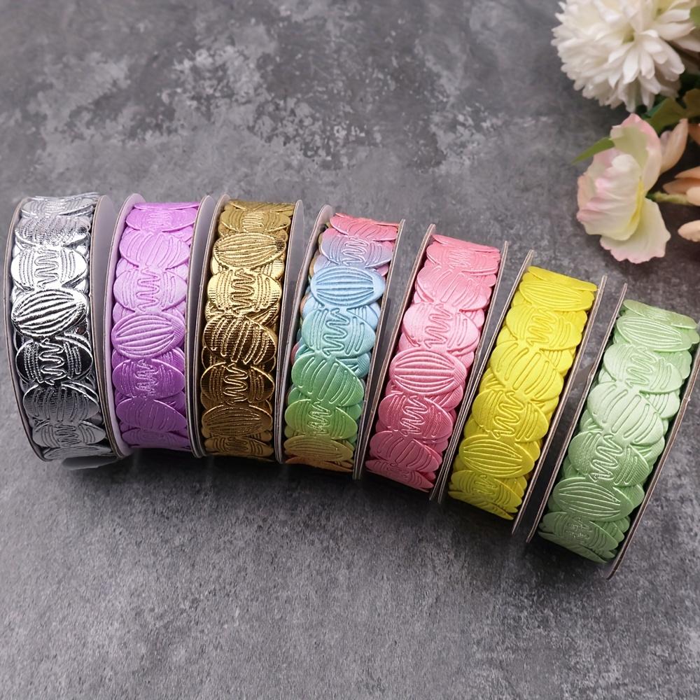WTEMPO Decorative Ribbon Featuring Easter Eggs Perfect for Crafting Gift Wrapping Floral Arrangements Wreaths and DIY Projects Happy Easter!