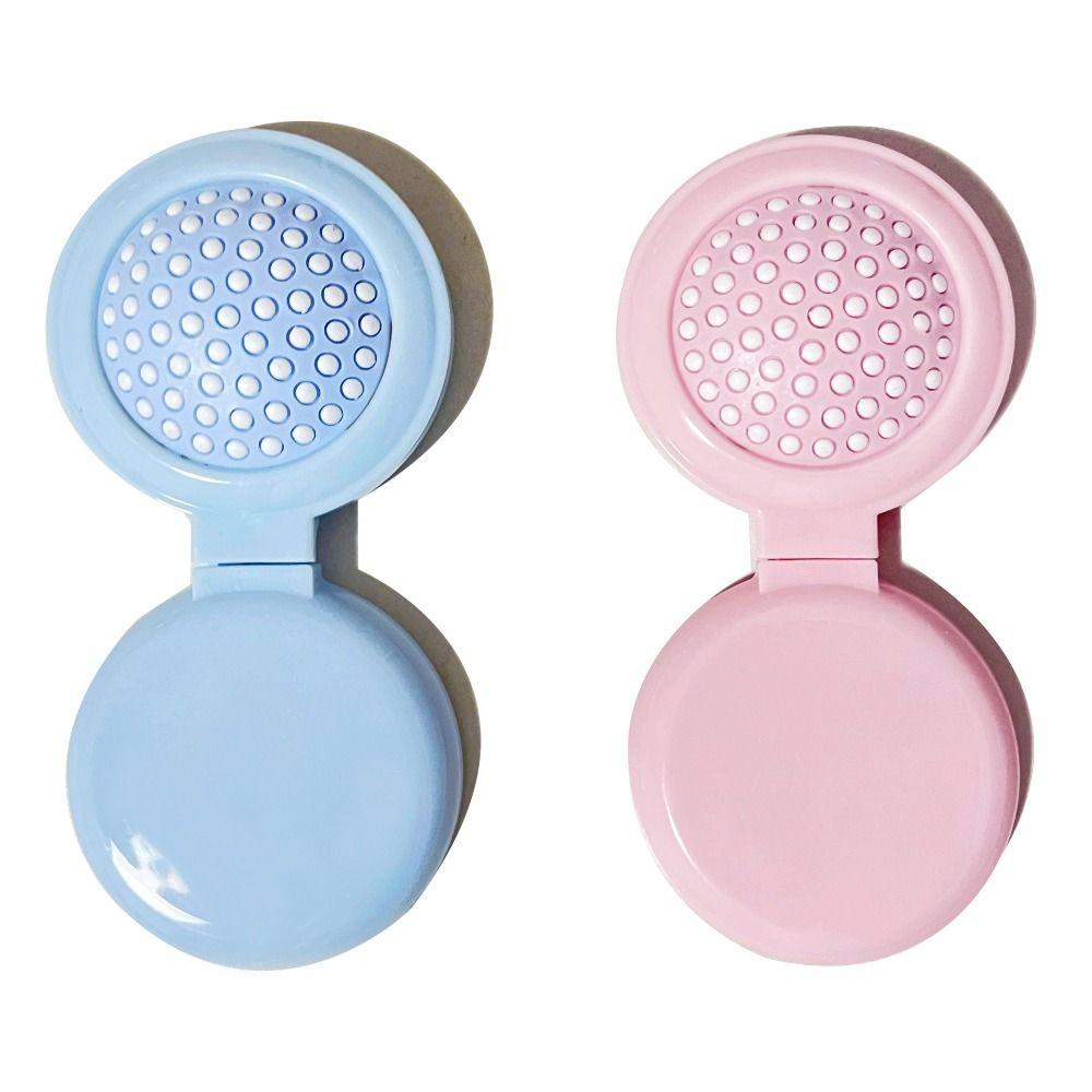4Pcs Mini Makeup Mirror with Comb Round Air Cushion Comb Simple Folding Air Bag Comb  Girl Women