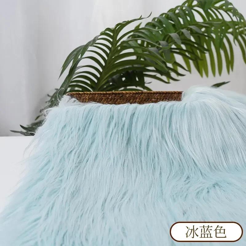 0.5/1 Yard 9cm Faux Fur For Needlework Sewing Doll Toy Beard Hairstyles DIY  Material Accessories Home Decoration Cosplay Fabric