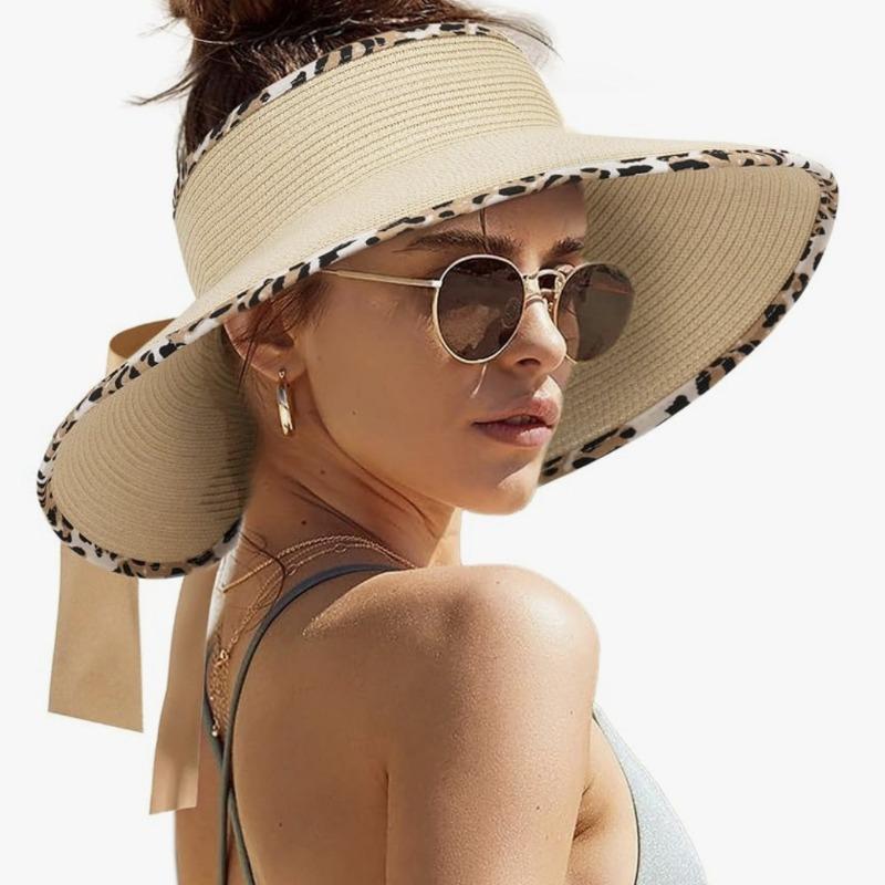 Straw Hat Children's Summer New Anti-purple Line Beach Hat Big Brim Sun Visor Raffia Straw Hat