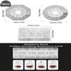 Pulbere de cafea Grosimea de măcinare de referință Carte de comparație Mașină de măcinat Pulbere de măcinare Scala de comparație Accesorii pentru cafea
