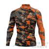 Mens Long Sleeve Rash Guard Surfing Snorkeling Swimming UV Protection Quick Dry Swim Top