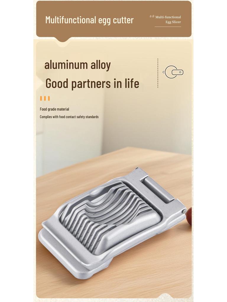 Multifunktionell äggskärare i aluminiumlegering för century- och vanliga ägg