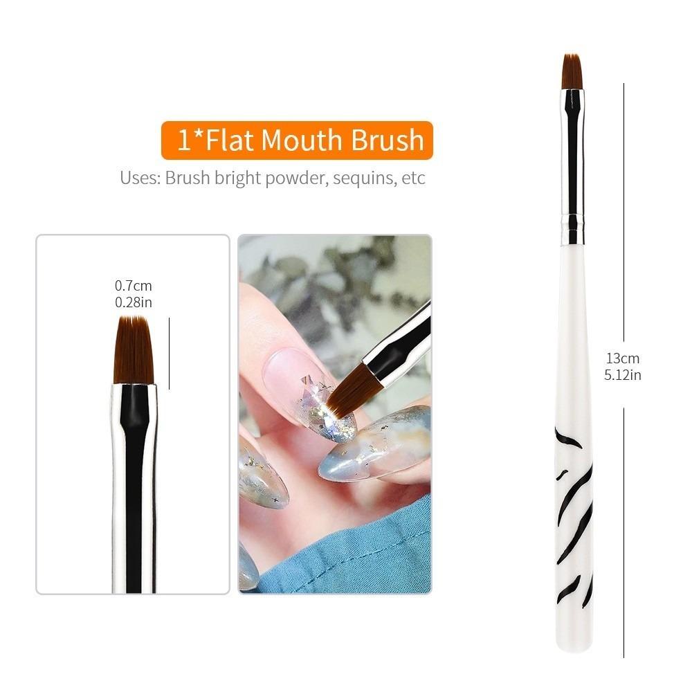 8pcs/Set Nail Art Pens 3D Drawing Carving Pen Nail Brush for Nails Panting Nail Art Brush Pen Kit