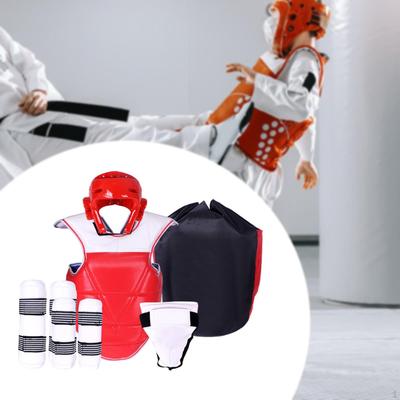 Mannelijke Taekwondo Beschermingsset Karate Kleding Armbeschermer Hoofd Uniform voor