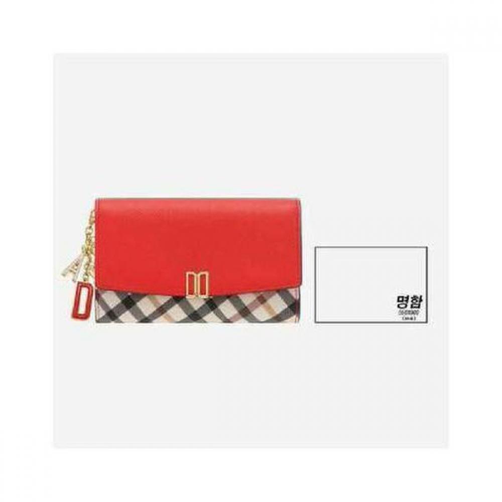 Daks Red Check Color Block 3 Fold Wallet Dcwa3e403r2