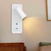7W Wall Lamp, Reading Light Lighting Fixture Decorative Adjustable Direction LED Simple Sconce for