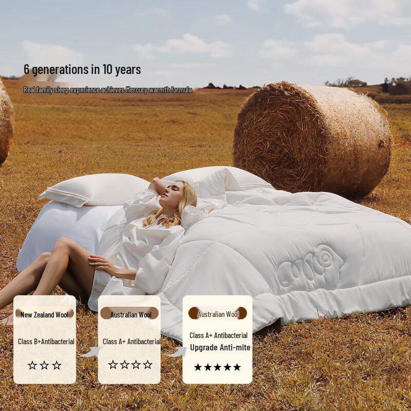 Mercury Home Textiles 100% Australian Wool Winter Quilt