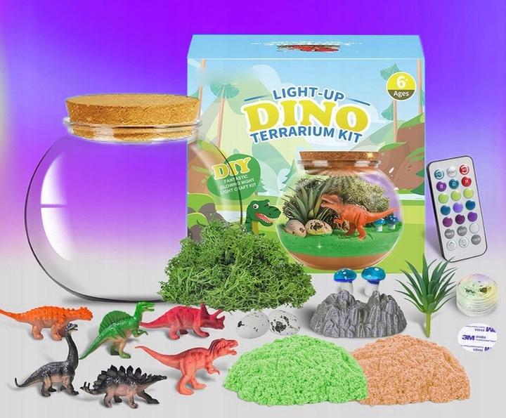 Dinozaur Zestaw Kreatywny Lampka Nocna Dla Dzieci Magiczne Akwarium Diy