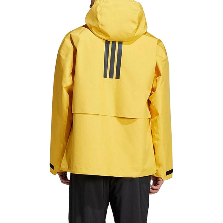 adidas Logo Ritszak Lange Mouwen Jas Heren Jassen Geel IM8528