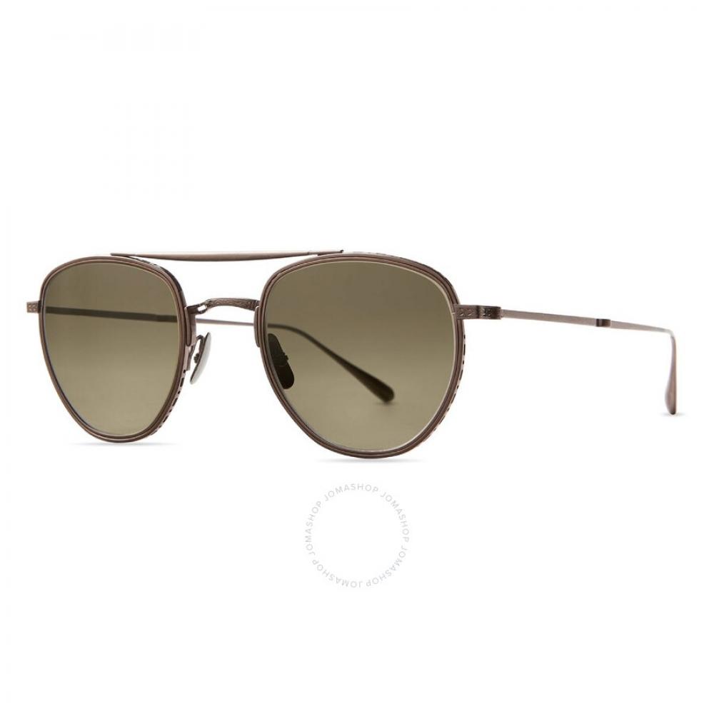 Mr. Leight Roku Ii S Smokey Pilot uniSex Titanium SunglaSSeS Ml4015 Bbz Pyr Smky 48