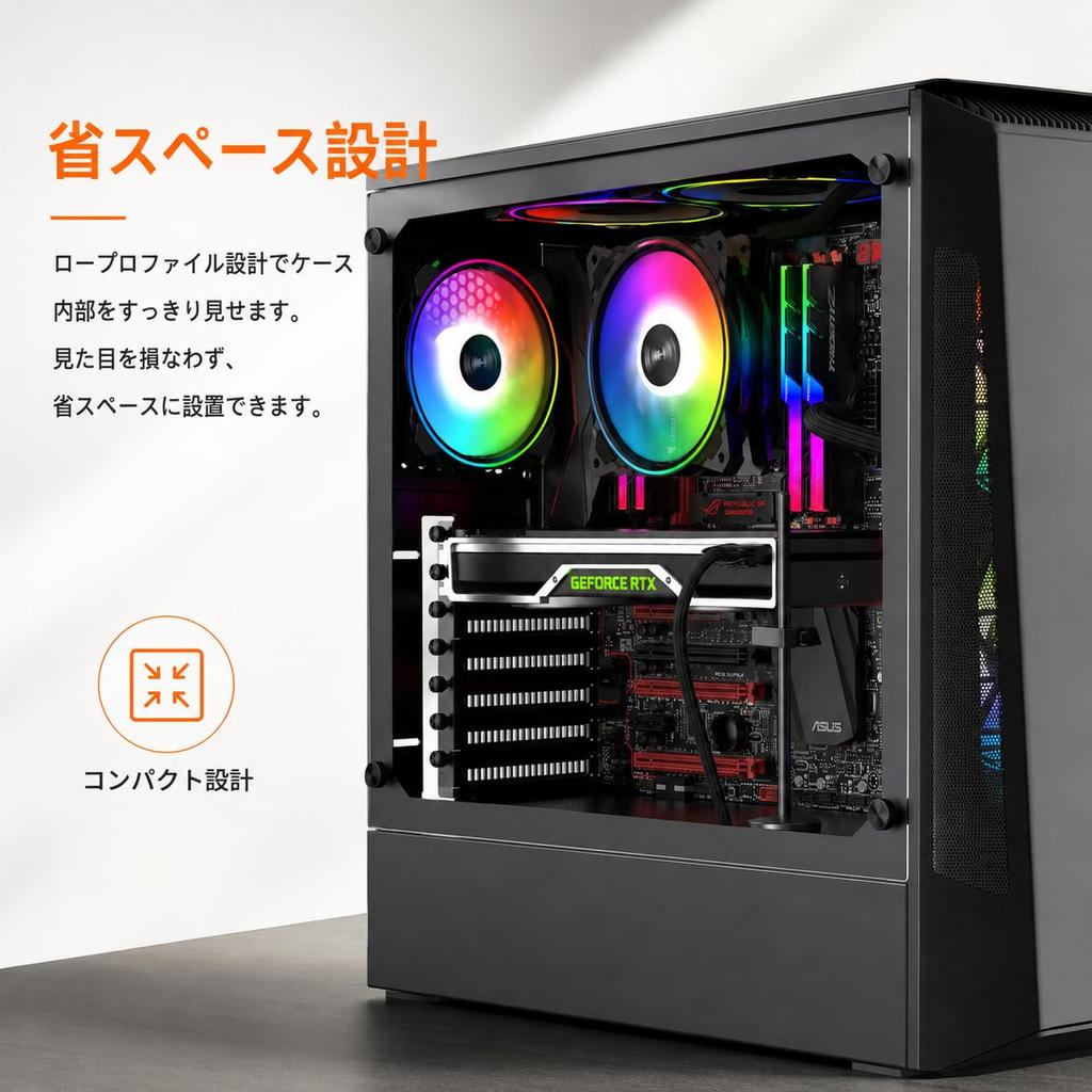 upHere GPU Support Graphics Card Support Video Card Sag 3mm Thick Aluminum Height Magnetic Black G195BK Stay, Rod, Holder, Alloy, Adjustable, Base,