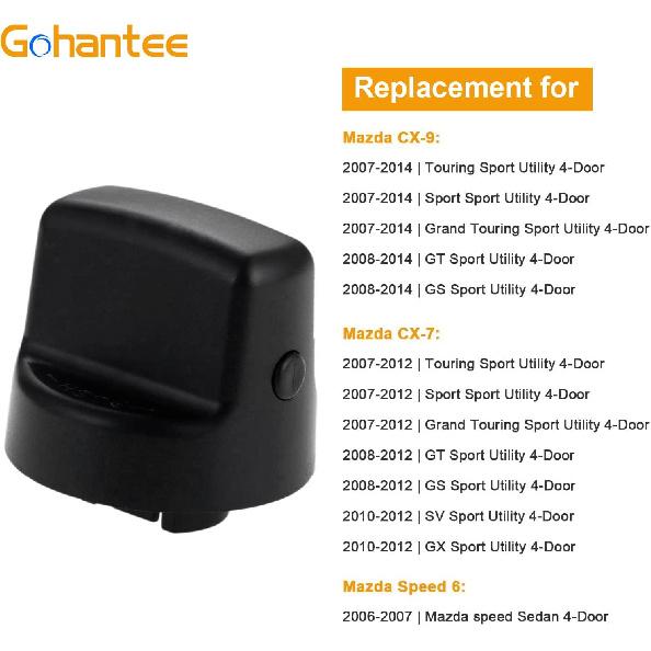 gohantee Ignition Key Knob Push Turn Switch Replaces# D461-66-141A-02 D6Y1-76-142 D46166141A02 D6Y176142 Replacement for 2006-2007 Mazda 6 2007-2012