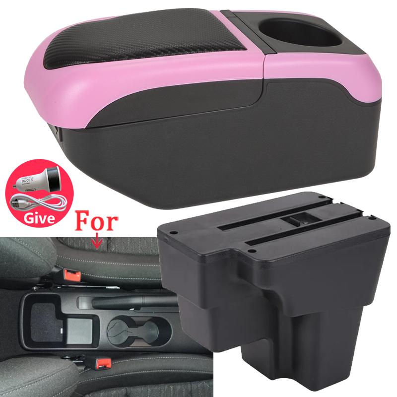 For KIA RIO Armrest Box For KIA STONIC KIA Rio Lx Cerato Car Armrest Retrofit Part Storage Box Car Accessorie South America
