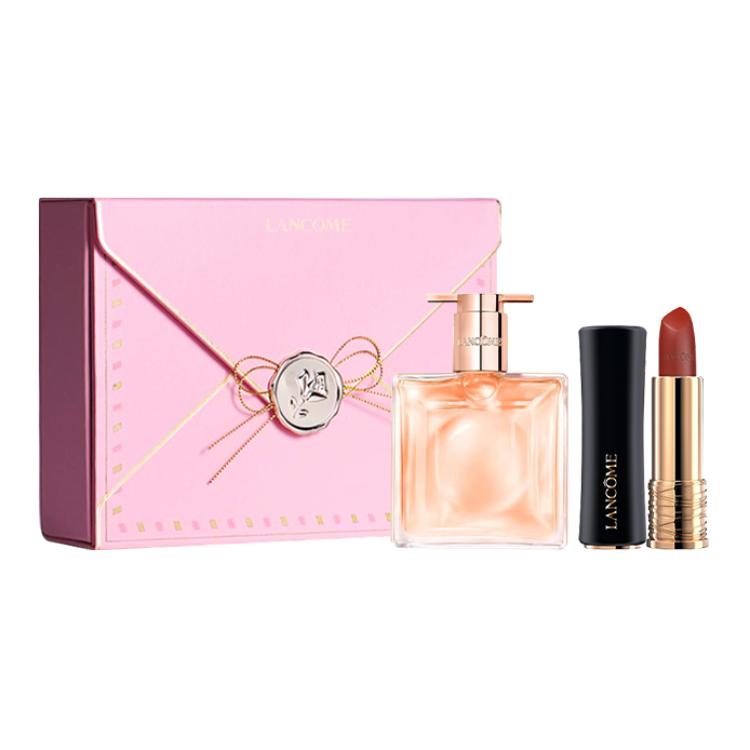 LANCOME Lipstick Perfume Love Letter Gift Box Makeup Sets Long Lasting Complexion Classic 196+Is My Le Parfum It s My Perfume 25ml+Black Tube 196