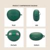 Silicone Earbuds Protective Case Anti-drop Washable Wireless Earphone Shell Soild Color Dustproof for Huawei FreeClip