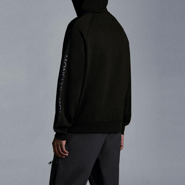 Moncler SS22 Sweatshirts Men's Black Hooded (Non-detachable) Moderate G20918G00010899FL999
