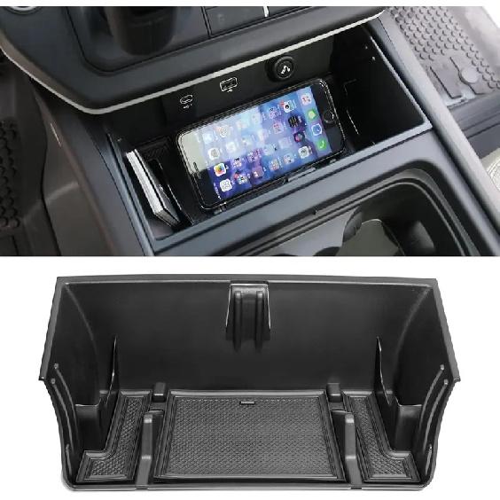 For Land Rover Defender 90 110 130 Accessories -2024 Center Console Organizer Tray Storage Box with Phone Slot,Glasses Shelf