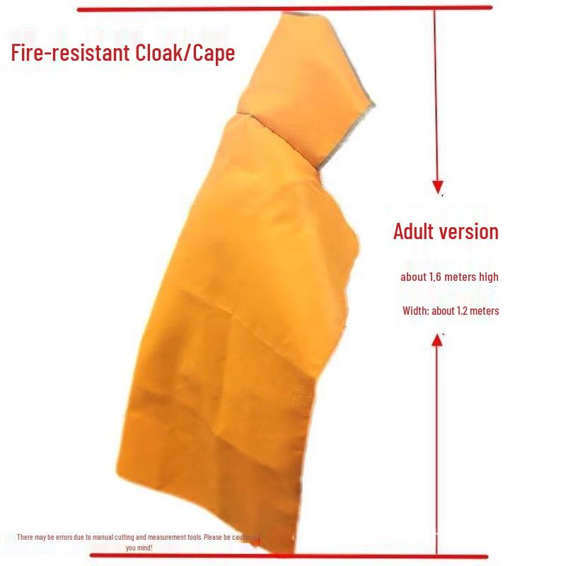 Home Flame Retardant Silicone Fire Blanket  Escape Cape One Size