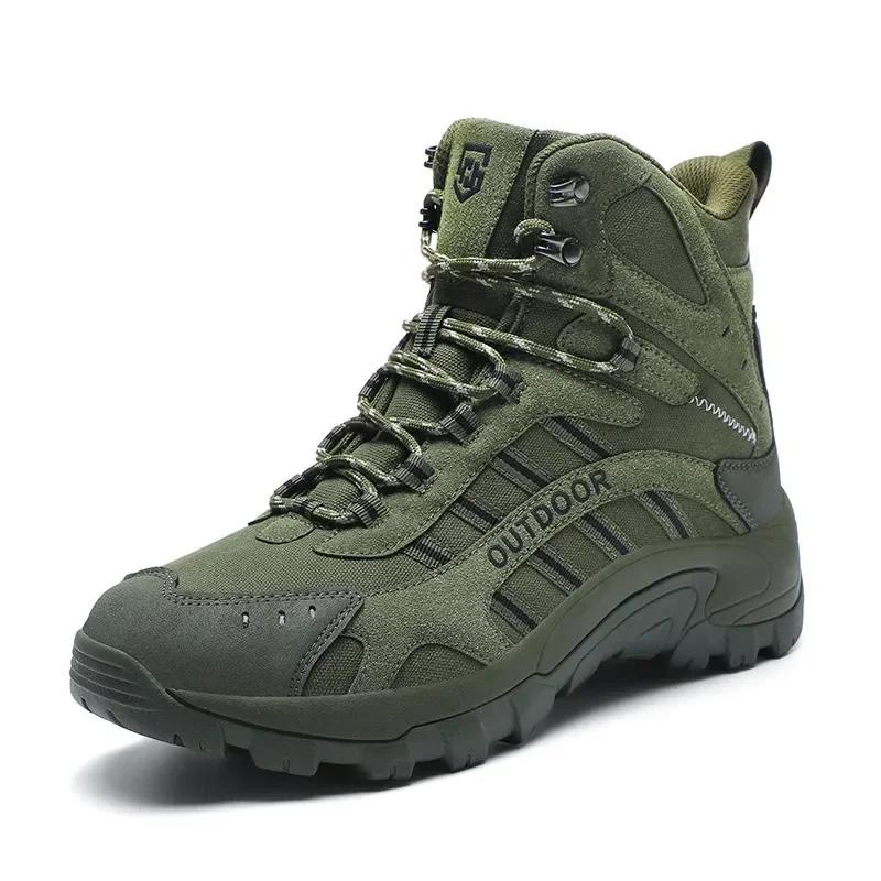 High-quality Waterproof Boots for Men Platform Tactical Boots Plus Size Outdoor Sports Hiking Boots Men Botas Senderismo Hombre