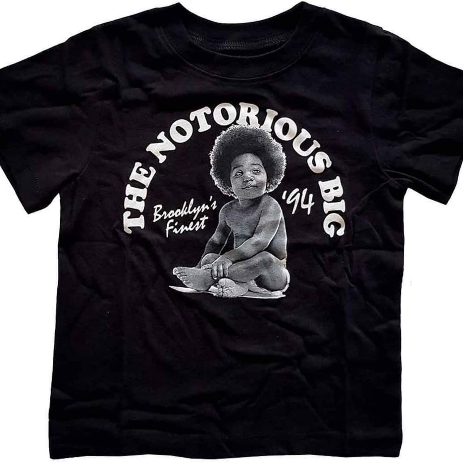 

Biggie Smalls Toddler T Shirt Baby Logo Official Black 12 Months to 5 Yrs Size 18 Months XXXXXL чёрный