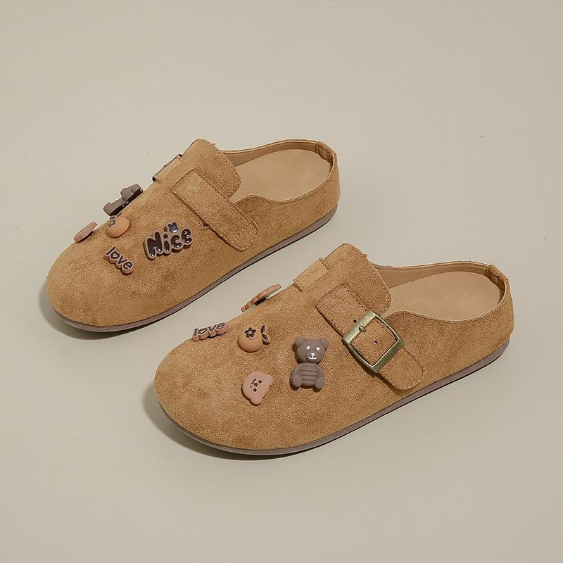 Children's Autumn New Female Students' Casual Trend Versatile Half-drag Women's Shoes-1