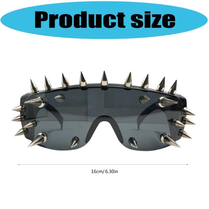 Zonnebril met Spikes Lichtgewicht PC Frame Outdoor Modeaccessoires