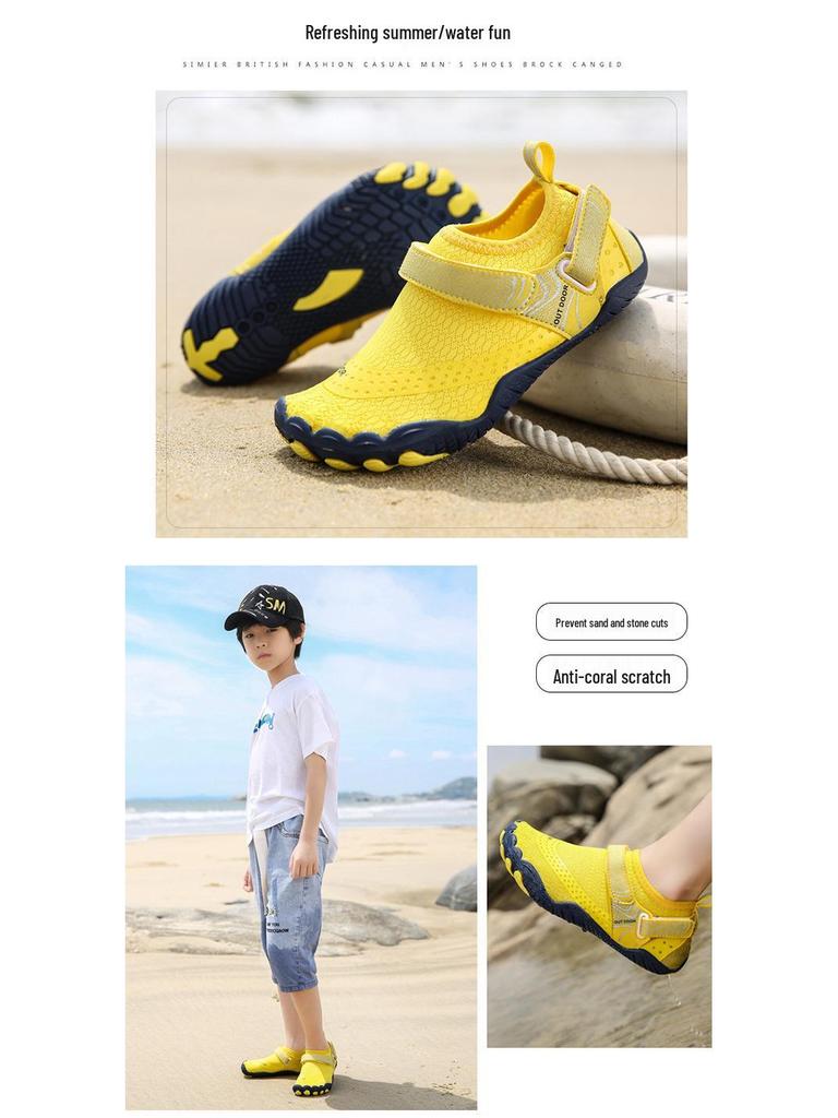 Children's Quick-Dry Five-Finger Beach & Water Adventure Shoes
