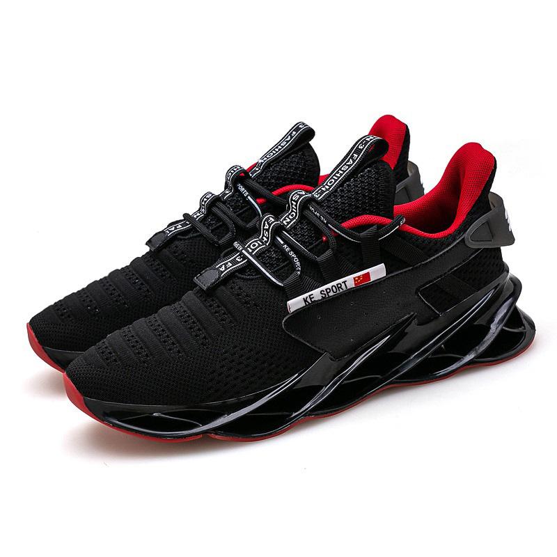 Large size casual shoes blade sole men's sports fashion platform men's shoes outdoor running shoes single shoes
