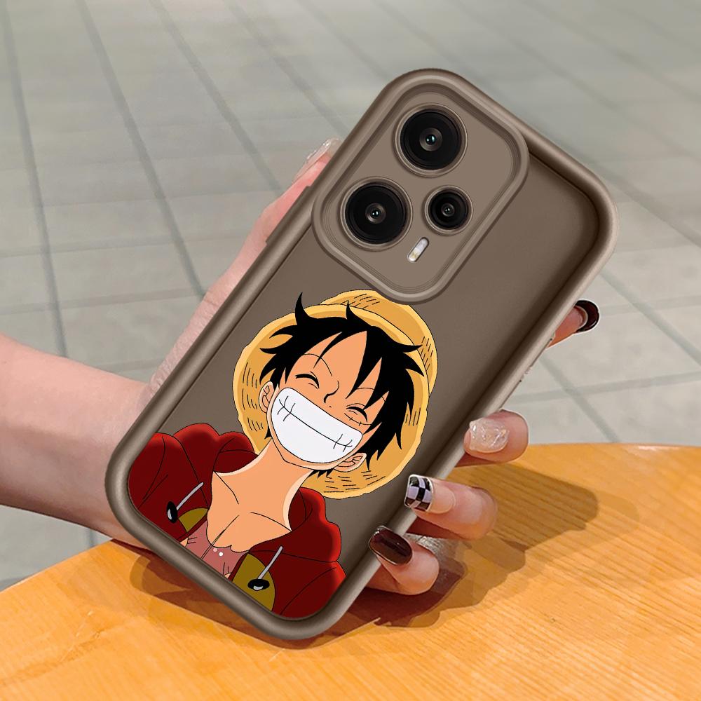 

Мягкий силиконовый квадратный чехол с рисунком лестницы для телефона, полное покрытие, противоударный защитный резиновый чехол для камеры для Xiaomi Redmi Redmi Note 13R 5G коричневый