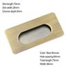 With Screws Cabinet Handle Zinc Alloy Slotted Recessed Handle 1 Pc Concealed Handle Convenient For Furniture Practical