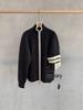 Men’s Slim Fit Striped Knit Cardigan - Fashionable Versatile Spring/Autumn Sweater 2025