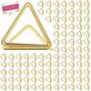 100Pcs Table Card Holder Triangle Shape Card Stand Clip Metal Table Number Holders Place Card for Wedding Party Office Desk