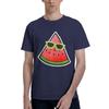 Watermelon Print Women Men Kids Cute Men Watermelon Print Amazing Tee Short Sleeve Round Collar Pure Cotton Classic Tops TShirt