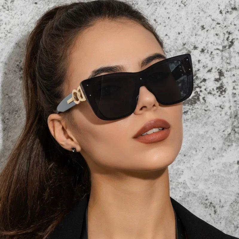 Oversize Cat Eye Sunglasses Women Brand Designer Retro Sunglass Pilot Sun Glasses Female UV400 Lens Eyewear