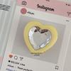 Korean Heart Gem Adhesive Desktop Stand in Macaron Colors