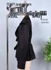 European and American Style Women's Solid Color Belted Short Jacket Windbreaker.
