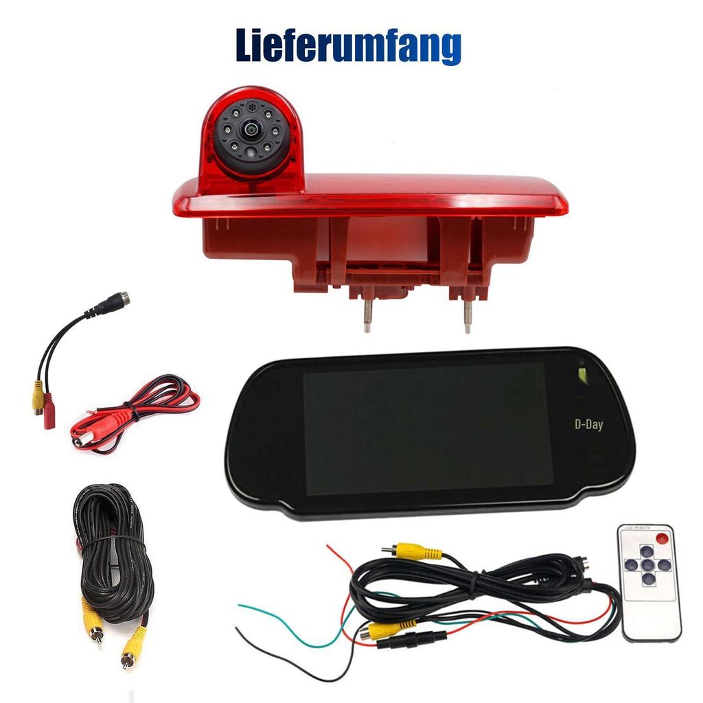 Citroen Toyota Peugeot RV High-Mount Brake Light Rearview Camera