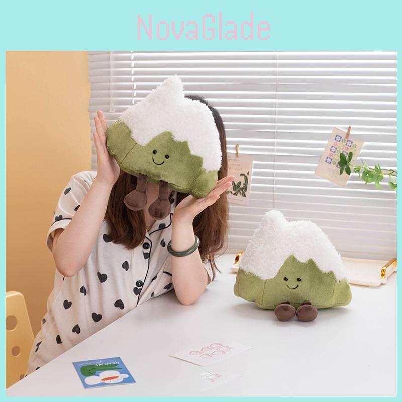 Entzückende Mini-Schneebedeckte Berg-Plüschpuppe Kuscheliges Weiches Spielzeug für Auto Heimdekoration Und Geschenke