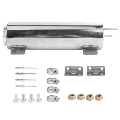 32oz Radiator Overflow Catch Tank 3x10in Stainless Steel Automobile Fit for Chrysler