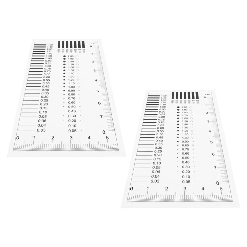 Plastic Crack Width Gauge Transparent Spot Inspection Ruler Manufacturing