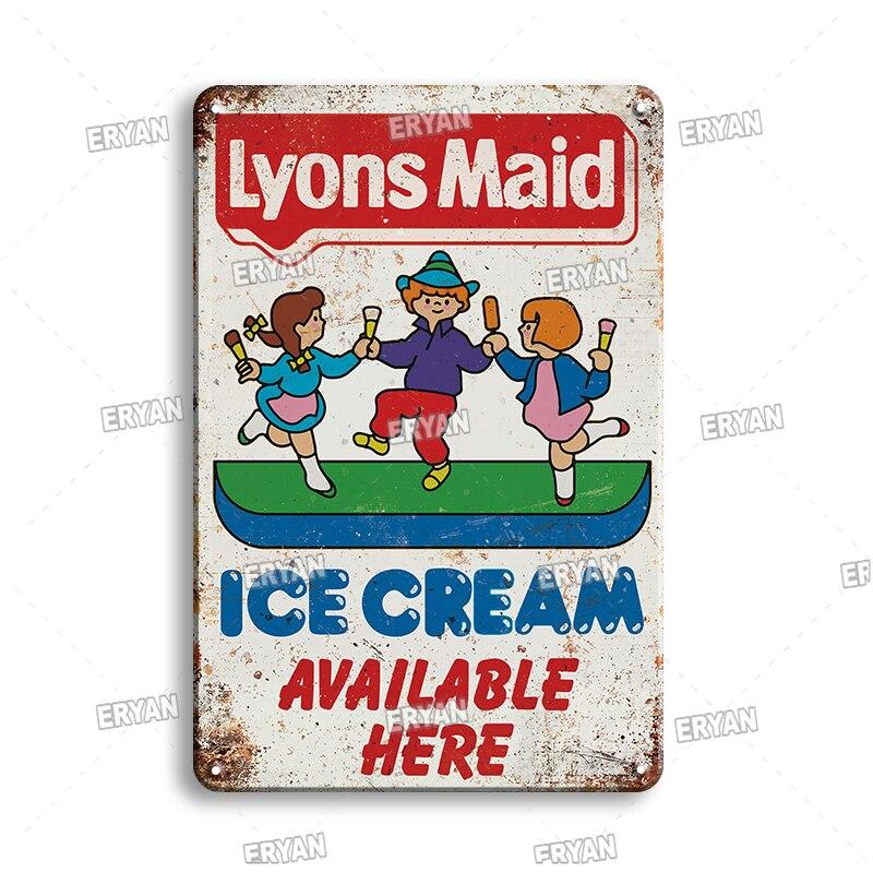 Vintage Coffee Metal Tin Sign  Retro Kitchen Art Wall Decor  Delicate Cooking Plate  Fast Food Plaque  Metal Poster for Home