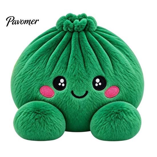 Stress Relief Squeeze Toy Giant Dumpling Pillow, Cute Plush Stuffed Steamed Bun Toy, Kawaii Doll Slow Rebound Soft Stretch Decompression Fidget