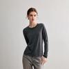 Yangzi Zhang Women's Versatile Fine Knit Wool Sweater - Loose Fit, Round Neck, Long Sleeve