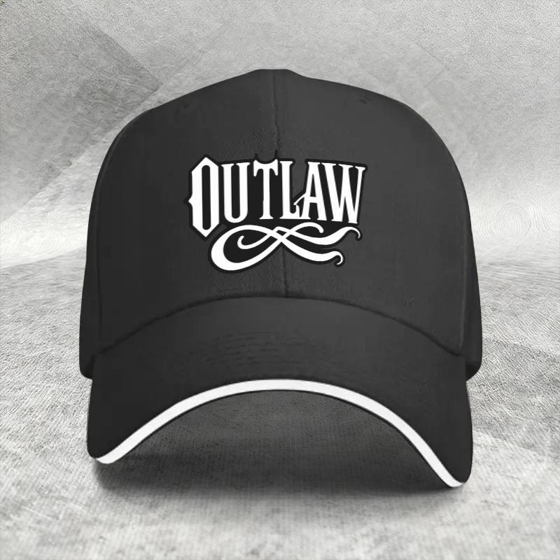 [Adjustable Outlaw Baseball Cap] 1Pc, Adjustable  Outlaw  Sandwich Baseball Cap, Lightweight Printed Women S Hat, Vintage Gothic